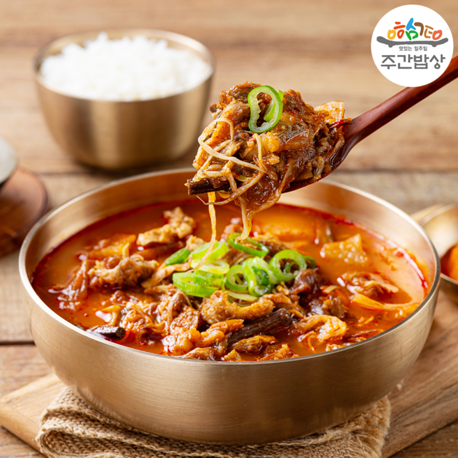 주간밥상 소고기 갈비살 육개장 (냉동) 500g 1개