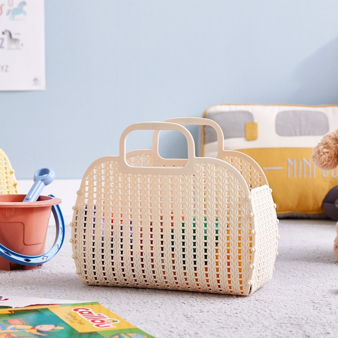 [모던하우스 인천점] 젤리바스켓 26x11x22.5cm 바닐라크림 -[KL0625005], 1개