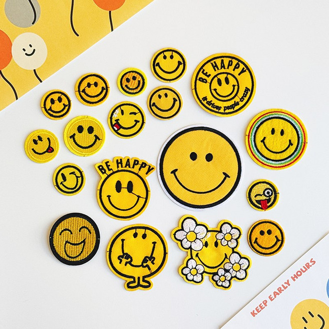 리빙키 스마일 18종 와펜 패치 열접착 세트 H-02