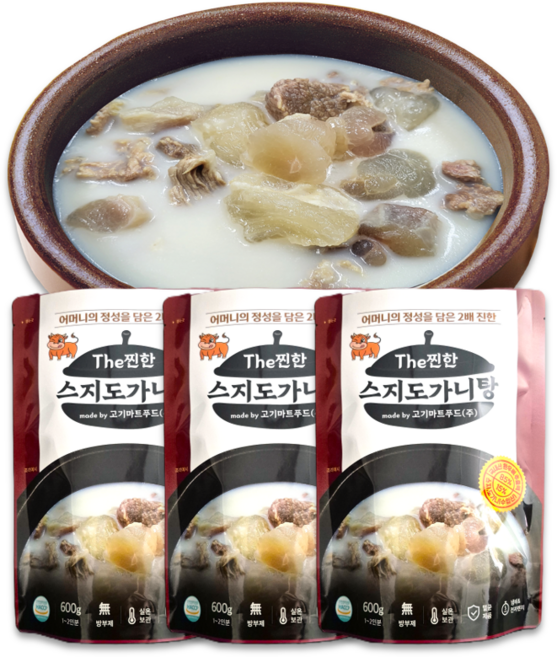 The찐한 스지도가니탕, 20개, 600g