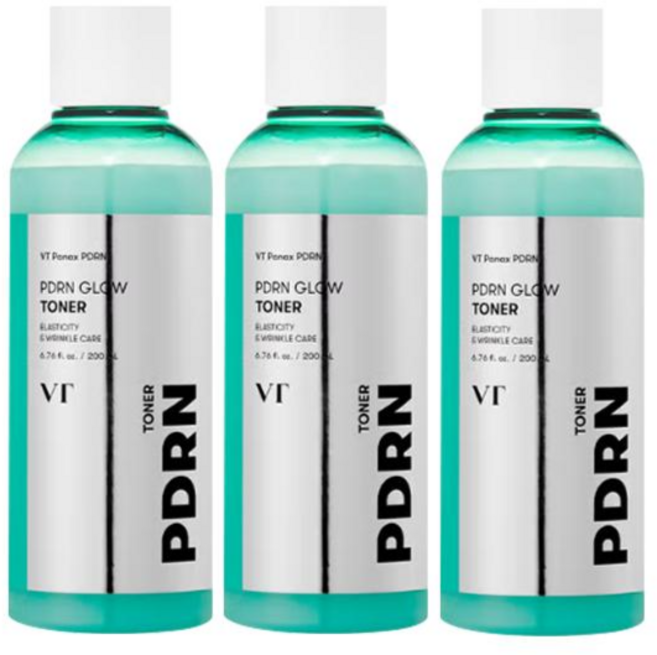 VT PDRN GLOW 광채 토너, 200ml, 3개