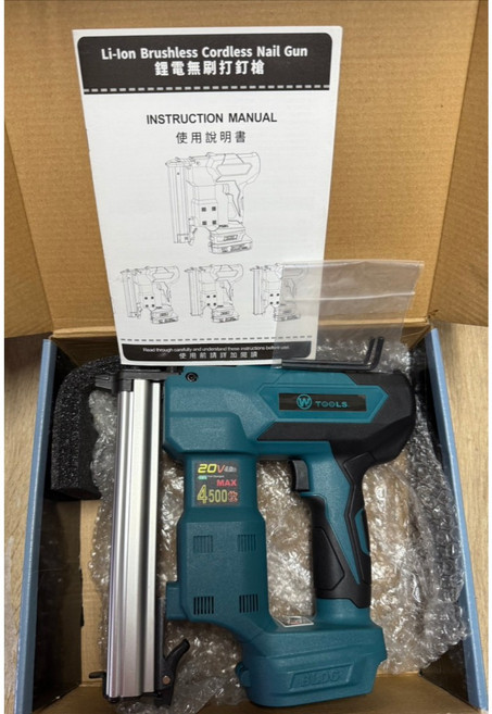 中日機械 18V 無刷鋰電釘槍, 1個