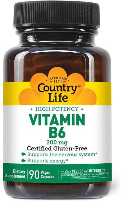 코엔자임 비타민 B6 피리독신 200mg 90캡슐 3개월 고함량 미국산 Coenzyme, 1개, 90정