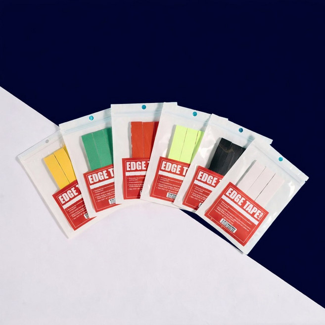 피클볼 패들 보호 테이프 엣지 가드 스티커 용품, 블랙, 1개