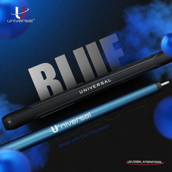 【國華撞球】環球 U-Break 國際版黑科技 Universal U-Break 撞球桿, 03藍, 1個
