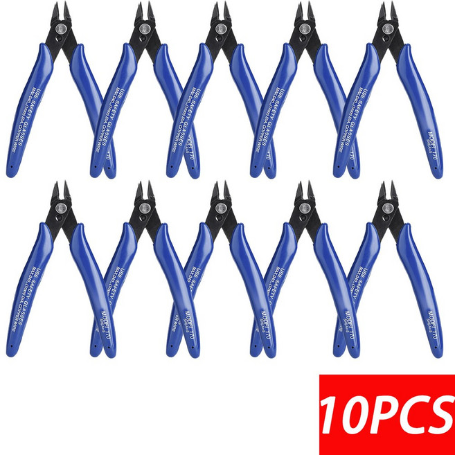 PINMOAP 170 와이어 커팅 산업용 대각선 망간강 플라이어 정밀, 10PCS