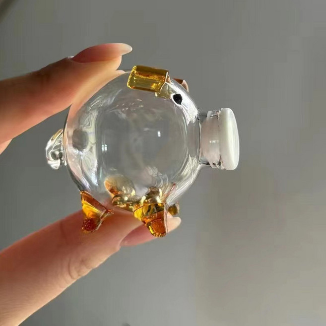 金豆 玻璃瓶 撲滿 存錢筒, 1個, 金色可裝120g