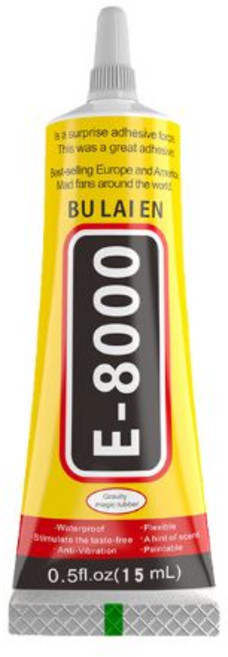 E-8000 膠水 多功能黏著劑 高透明 低拉絲 無腐蝕, 15g, 1個
