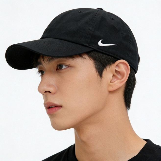 나이키 남녀 공용 팀 U NK H86 캡 모자 IB8895-010, 1개, 블랙