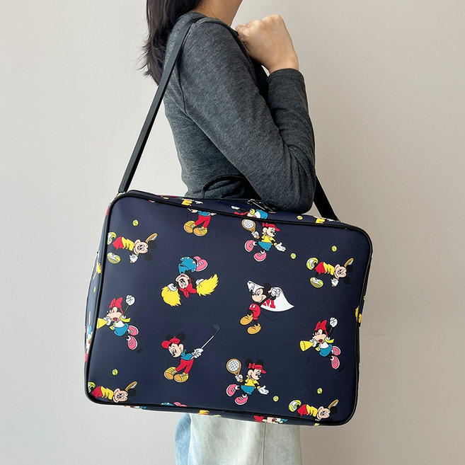 ECLL 디즈니 탄탄백 여행 가방 스트랩 탈부착 크로스백