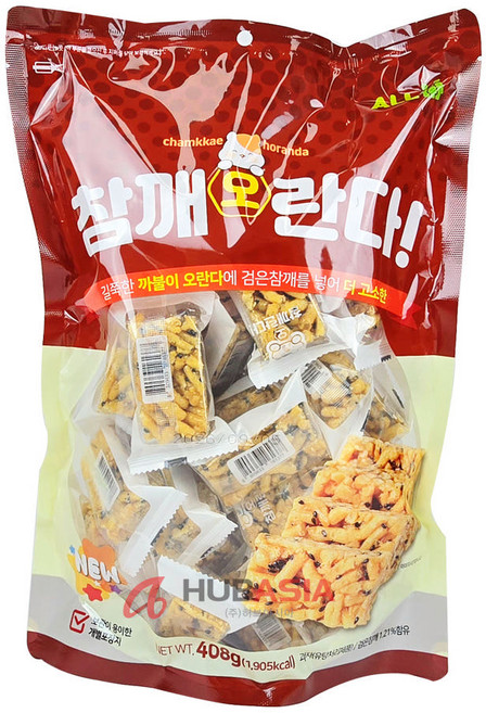 참깨 오란다 408g 옛날과자 추억의 간식, 6개