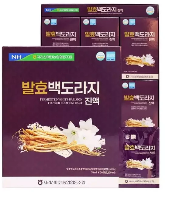 지리산마천농협 발효 백도라지 진액 70ml x 30포 x 2개