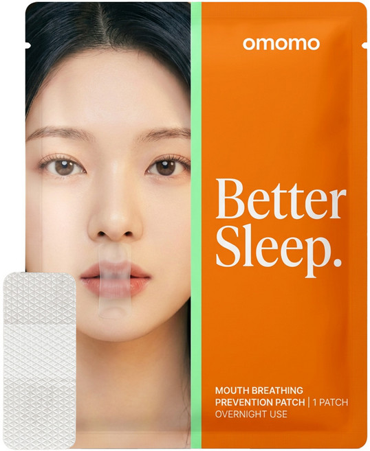 오모모 노자극 세로숨 입벌림방지 테이프 코골이 방지 테이프 30매입, 1개