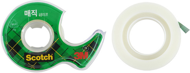 운아사랑 3M 스카치 투명 박스 테이프 48mmX50M 3615C 낱개 사무용 포장 테이프, 1
