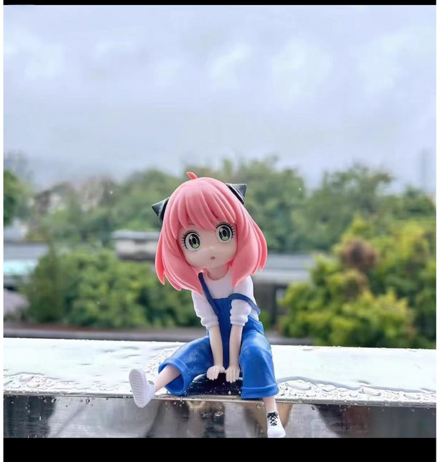 국내배송 애니메이션 스파이패밀리 아냐 포져 피규어, 멜빵바지, 1개