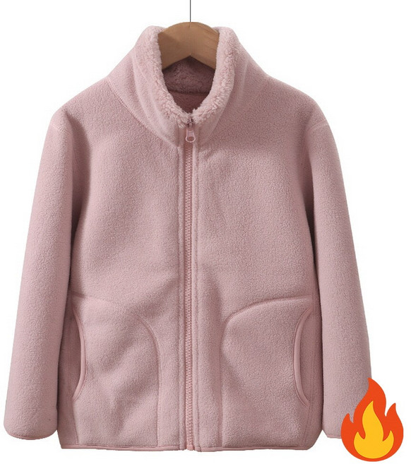 지디오 주니어 겨울 기모 플리스 자켓 후리스 집업 점퍼 도톰한 남아 여아 털 안감 아우터