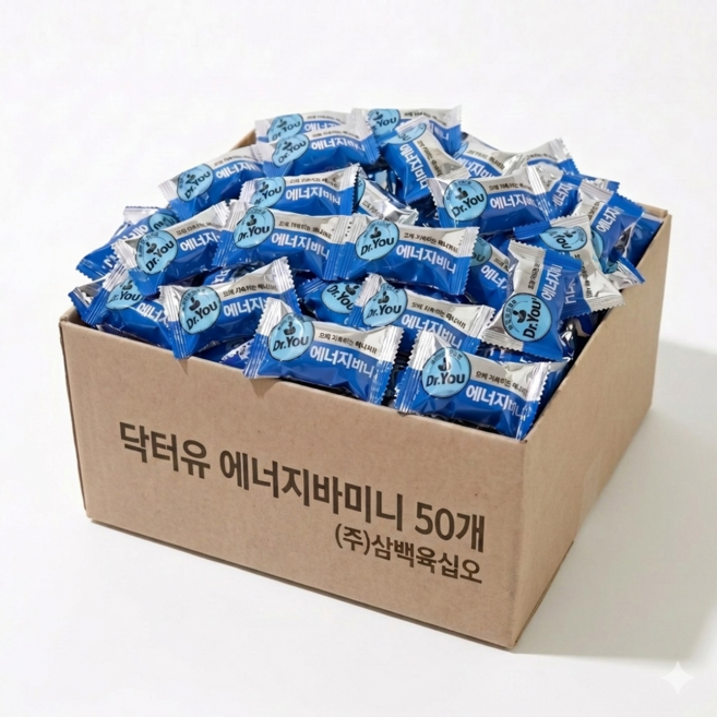 닥터유 에너지바 미니 개별포장간식, 50개, 10g