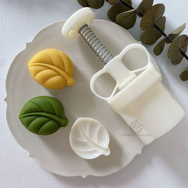 용 떡도장 화과자 스탬프 고명틀 고명판 아이스 50g 장식, 50g 잎