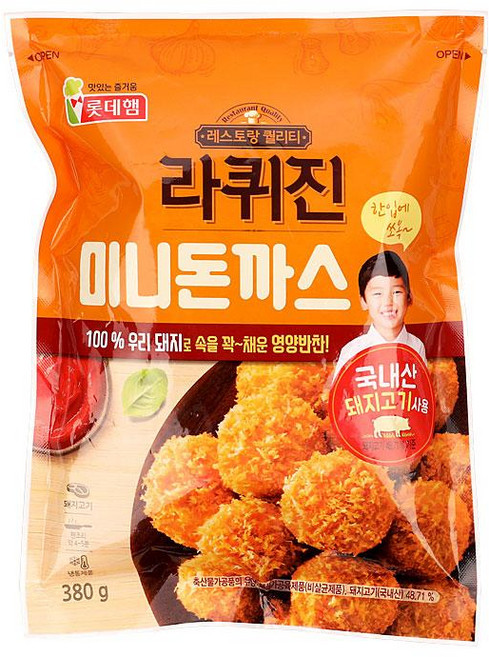 미니돈까스 380G/롯데-, 6개, 380g