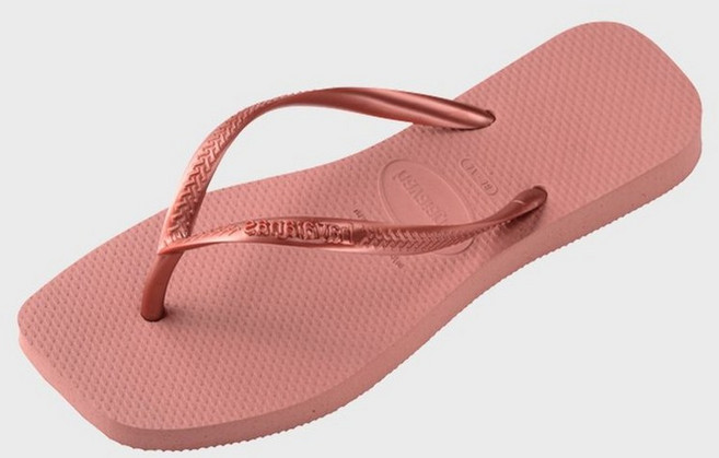 하바이아나스 HAVAIANAS 슬림 스퀘어 플립플랍 Crocus Rose