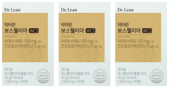 네추럴웨이 닥터린 보스웰리아 1000mg, 30정, 3개