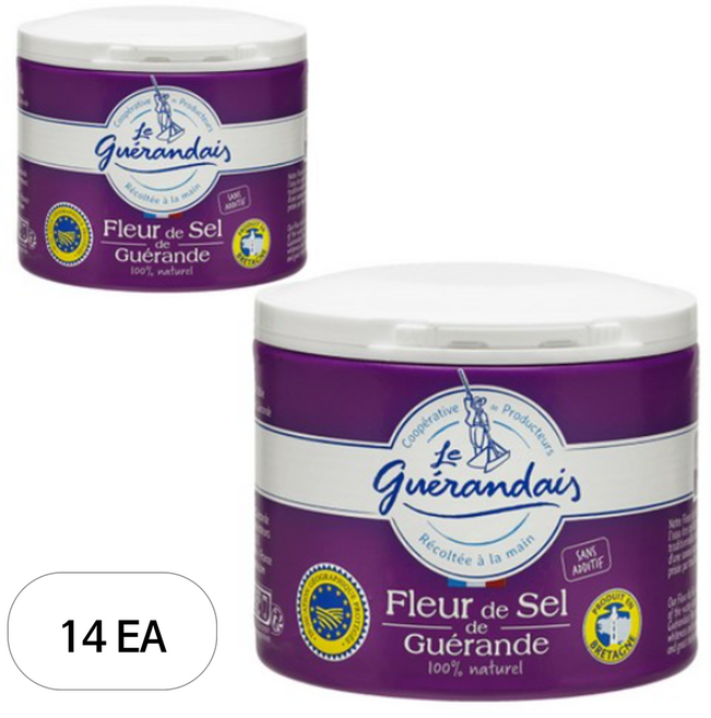 르 게랑데 게랑드 플뢰르 드 셀 꽃소금 토판 천일염, 125g, 14개