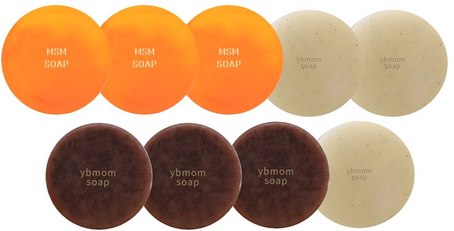 YB맘비누 알뜰팩 인기세트 유황3p+율무3p+어성초3p, 9개, 100g