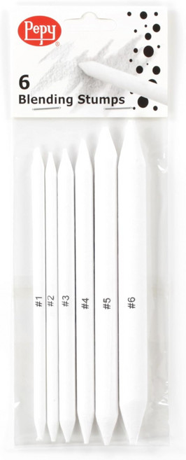 그림 그리기 음영 블렌딩 흑연 색연필 파스텔 오일 종이 스케치 드로잉을 위한 페피 6 PCS 스텀프; 아트 블렌더