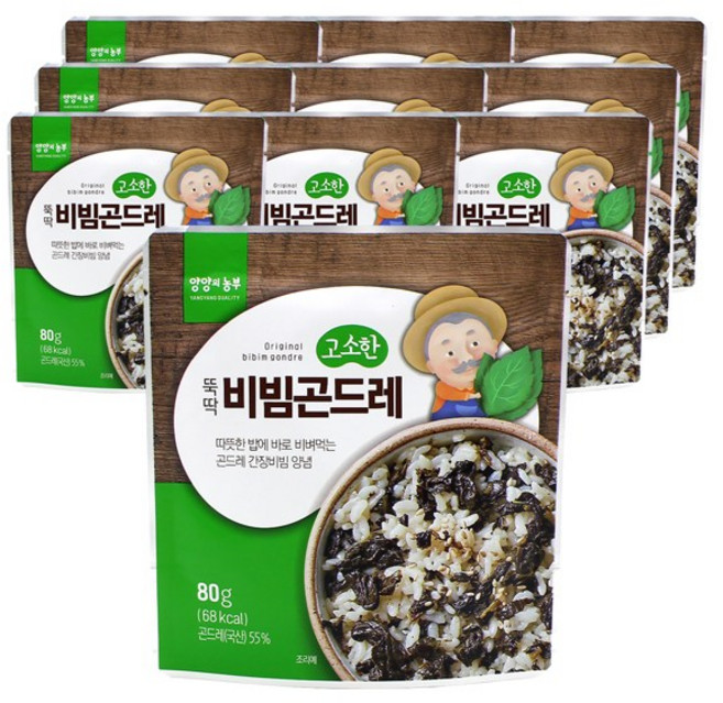 고소한 뚝딱 비빔곤드레 80g, 10개