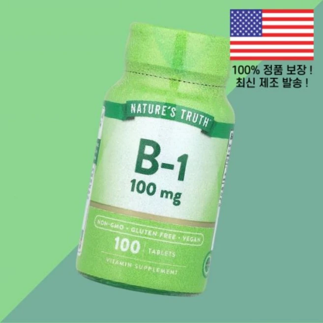 네이처스 트루스 비타민B1 티아민 비타민B군 비타민비 100mg 100정 Nature's Truth Vitamin B 1 100 Tablets, 1개 - 쿠팡
