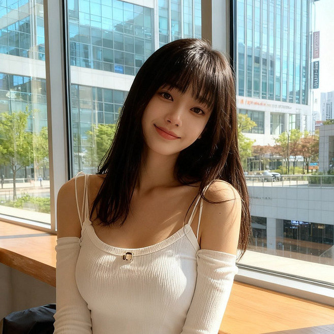 지비킹 100% 인모 수제 전체가발 긴 가발 50CM 항암가발, 브라운, 1개