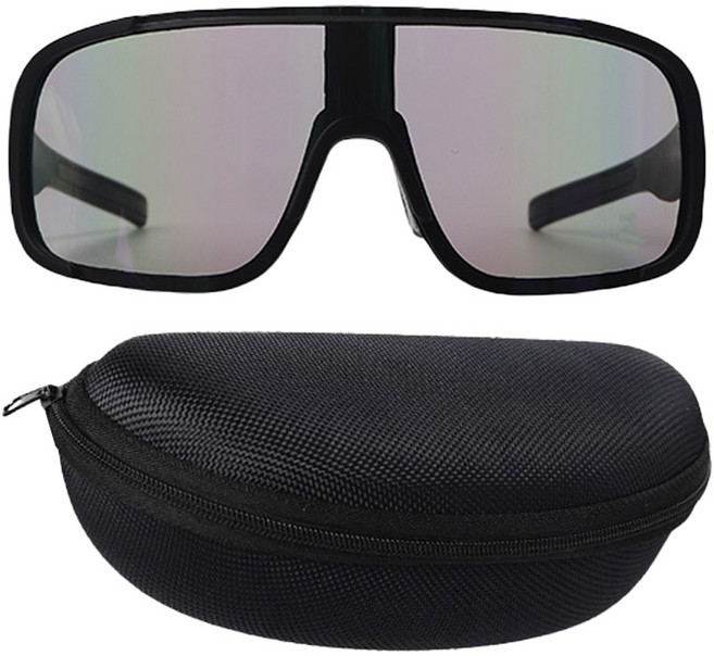 바닐라마카롱 아웃도어 변색 고글 선글라스 자외선 차단 컬러 스포츠 안경 가벼운 프레임 남녀공용 데일리 패션 소품 + 케이스 세트