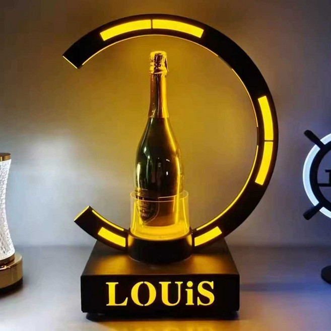 LED 바틀 홀더 클럽 전시대 VIP 샴페인 받침대 바, 킹 샴페인 좌석