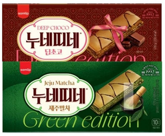 삼립 제주말차 누네띠네 + 딥초코 누네띠네, 1세트, 1.2kg