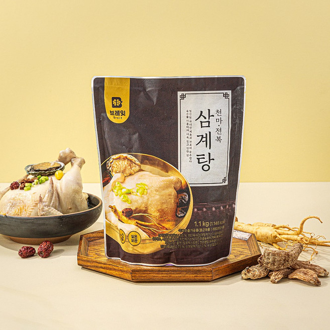 브레잇 무주 천마 전복 삼계탕 대용량 국내산, 3개, 1.1kg