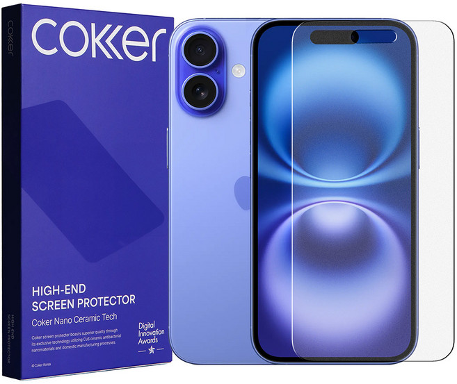 코커 아이폰 AG 종이질감 강화유리필름 인피니트플렉스, 2개