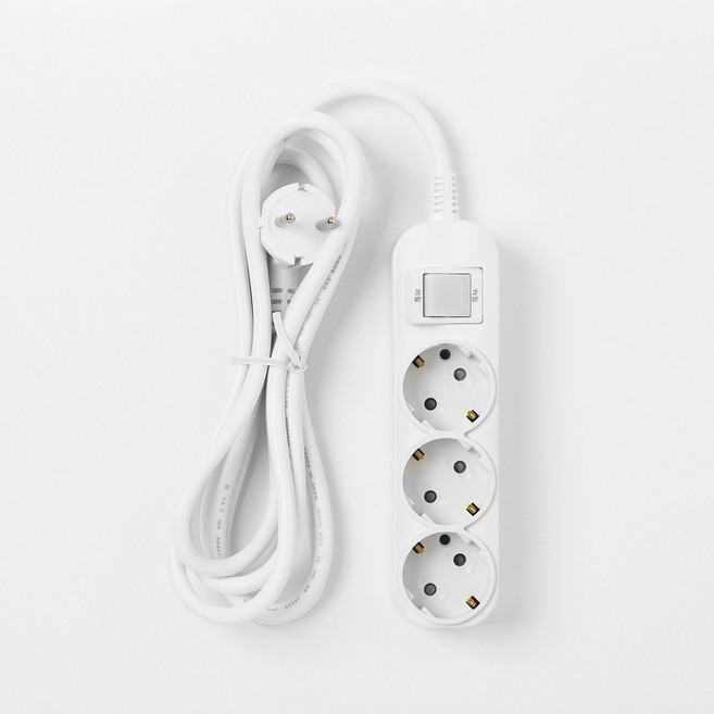 [JAJU/자주] 슬림 절전 멀티탭 3구 2.5m, [JAJU] 자주 슬림 절전 멀티탭 3구_2.5m, 기타, 1개