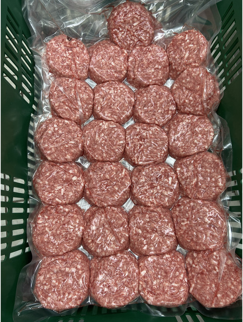 소고기 햄버거 패티 24개 110g 수제버거 우민찌 100% 함박 미국산 우전각 만들기 업소용 대용량 성형패티 2.64kg, 1팩