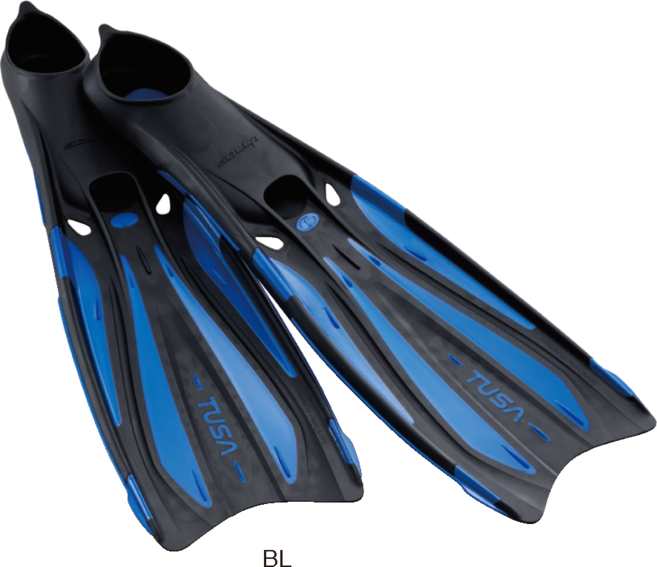 투사 TUSA FF-23 물놀이 스노클링 스킨다이빙용 오리발, BK