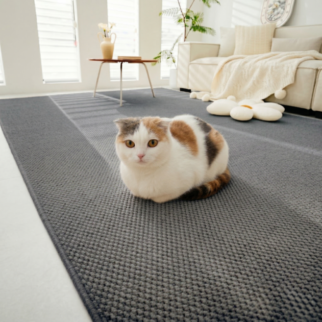 필 바이브 고양이 스크래쳐 매트 카페트 색상별 대중소형 긁힘방지, 1개, 그레이