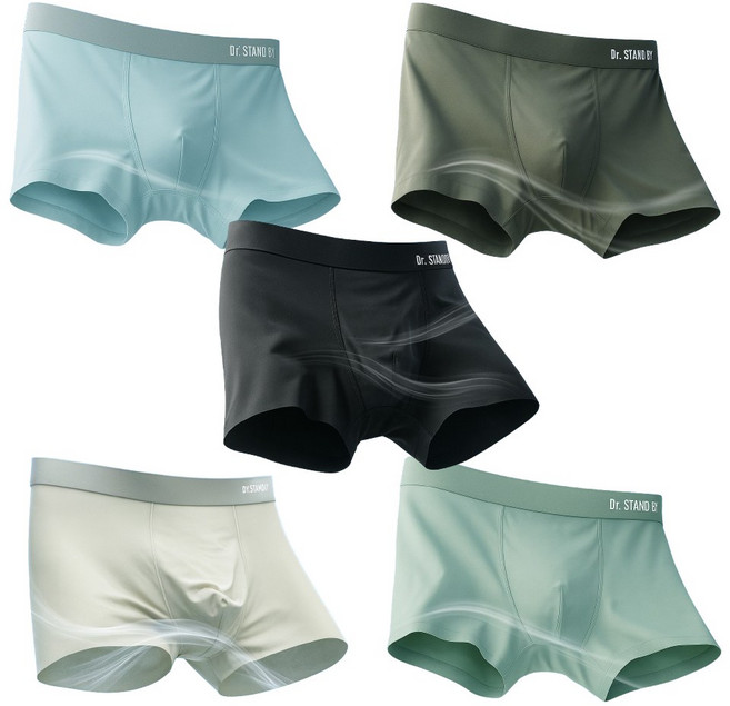 [여름남자팬티1위]닥터스탠바이 드로즈 한국의류시험연구원 인증 항균 남성 통기성 프리미엄 팬티 5종 세트