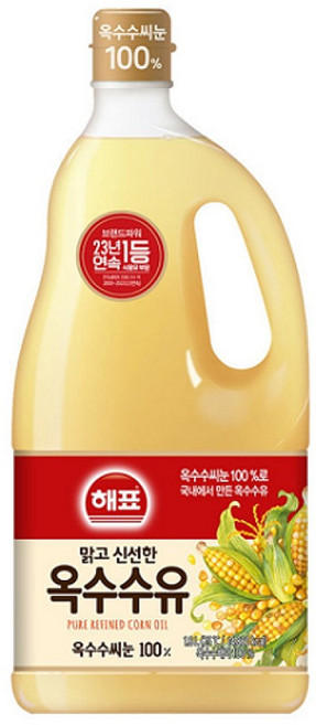 사조해표 옥수수유, 1개, 1.8L