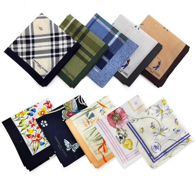 국산 크리스찬오자르 손수건(45X45CM) 남성 여성 개별포장 등산