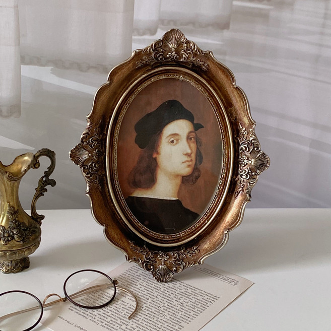 빈티지액자 엔틱 앤틱 액자 프레임 쉘오벌