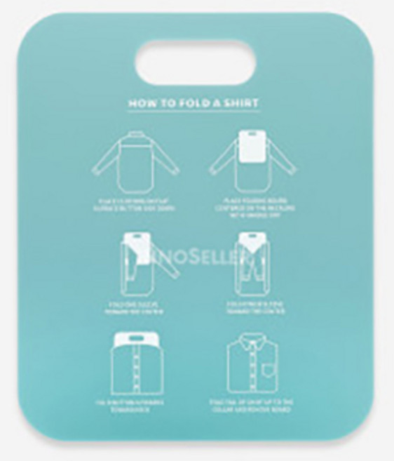 이노셀러 빨래개주는기계 옷접기판, 성인용, 민트, 1개