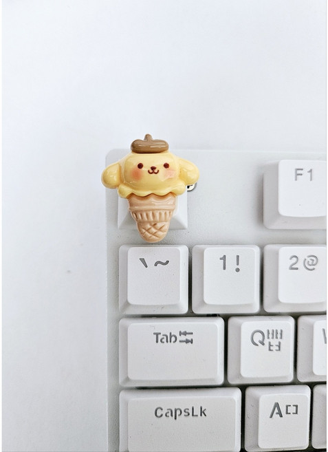 달콩 산리오 콘 캐릭터 키캡, 푸린, 화이트