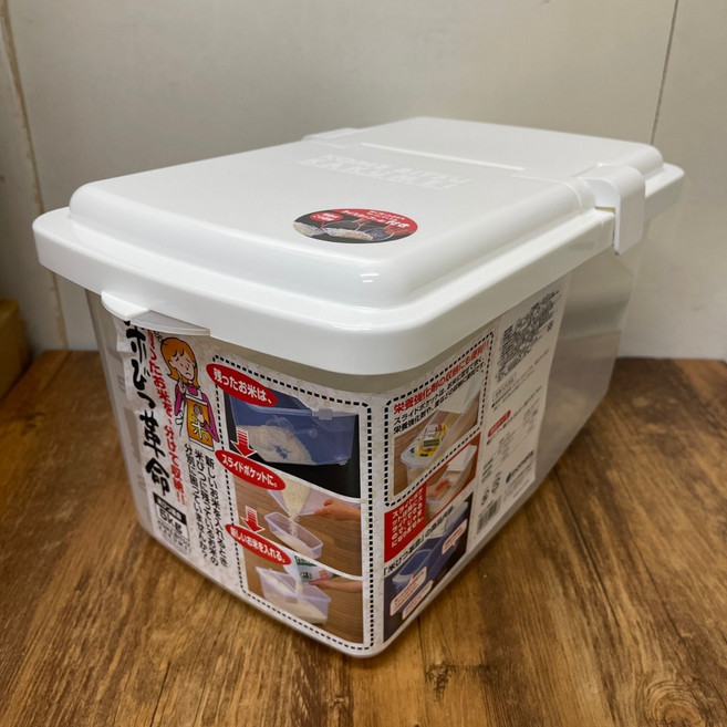 inomata 掀蓋式儲米箱, 1個, 5KG 超商限2個