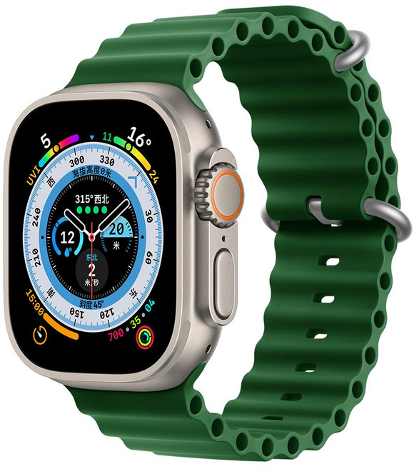 밴드톡 애플워치 호환 워터 실리콘 오션 밴드 스트랩 38/40/41/42/49/46/45/44/42mm 울트라 (11 10 9 8 7 6 5 4 3 2 SE2/3 Ultra2/3), 라벤더