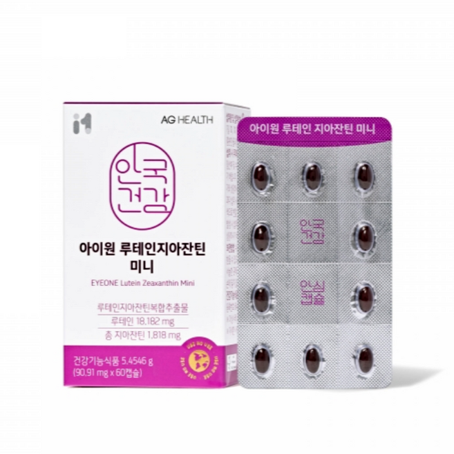 안국건강 아이원 루테인지아잔틴 미니, 60정, 1개