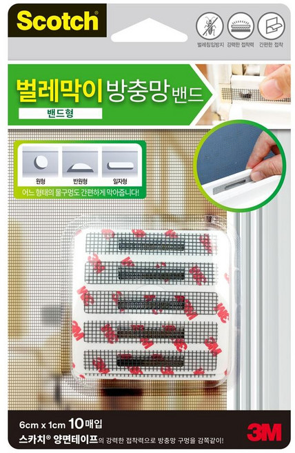 스카치 벌레막이 방충망 밴드 10P, 1개